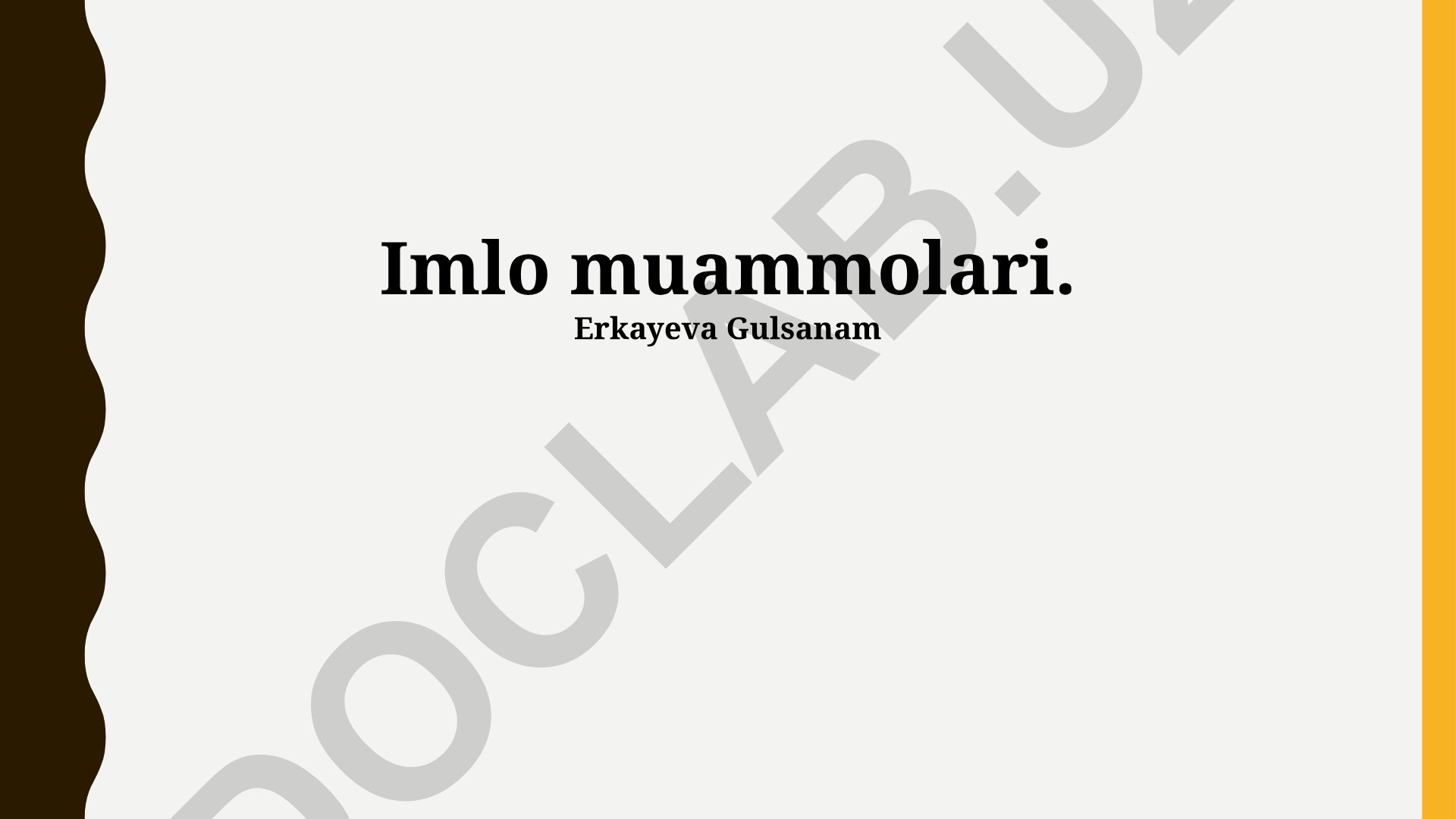 O'zbek tilida imlo muammolari va ularni bartaraf etish usullari