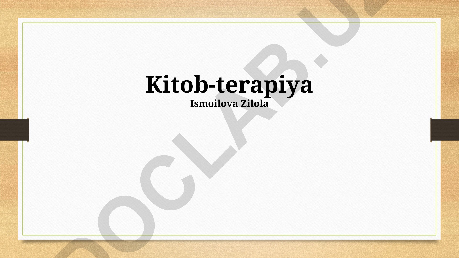 Biblioterapiya: samaradorligi, turlari va kelajagi