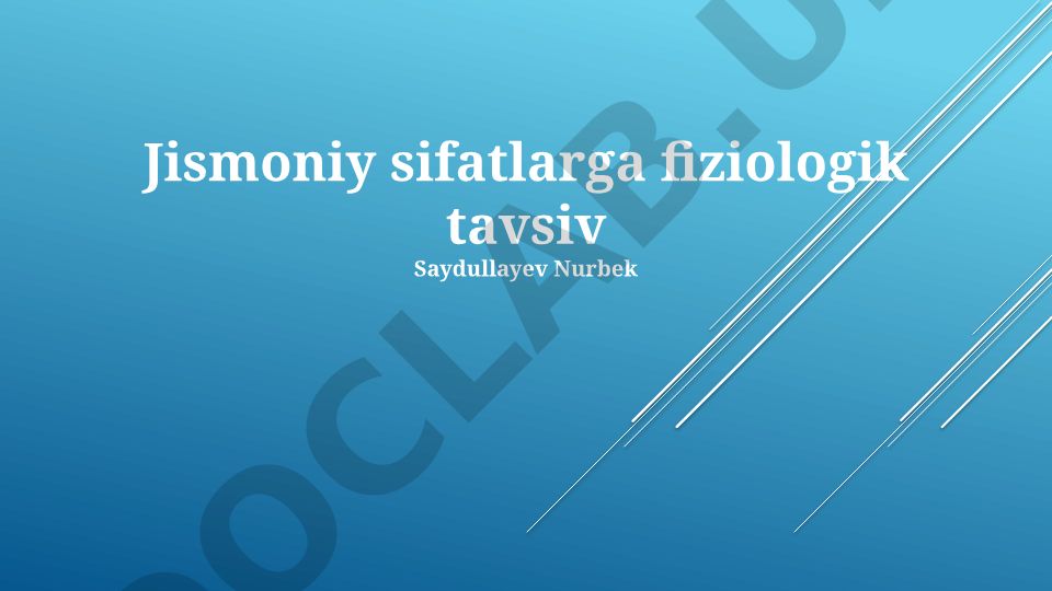 Jismoniy sifatlarning fiziologik tavsifi