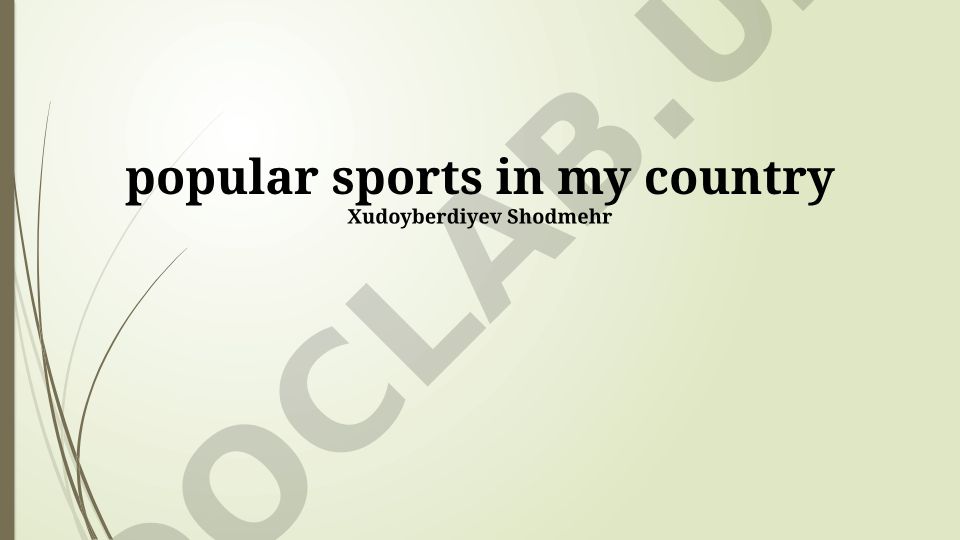 Top Sports: A National Overview