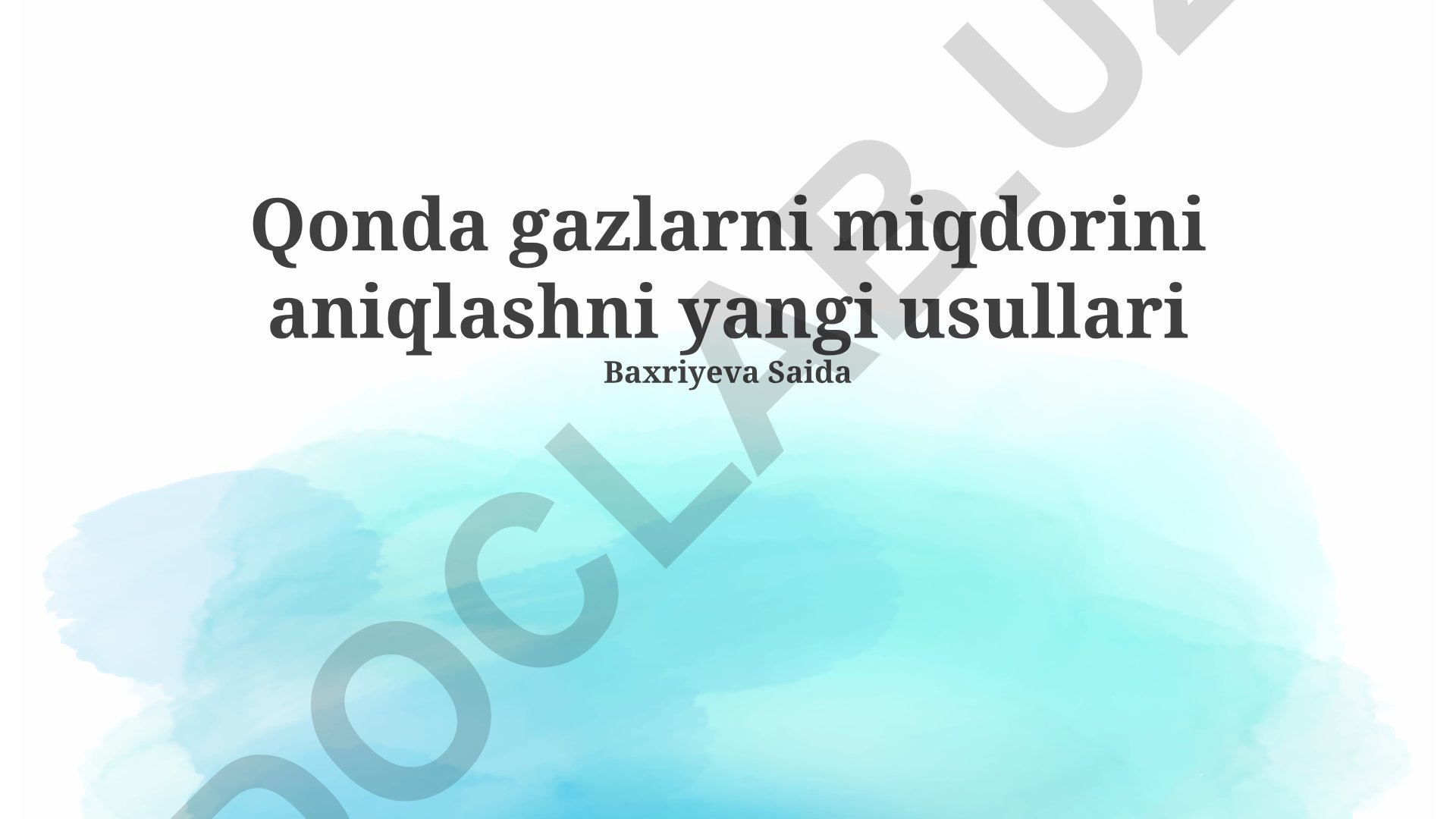 Atmosferadagi issiqxona gazlarini o'lchashning zamonaviy texnologiyalari