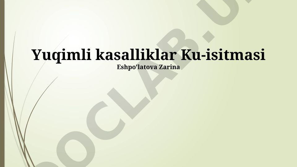 Q isitmasi: Ta'rif, etiologiya, epidemiologiya, klinika, diagnostika va davolash