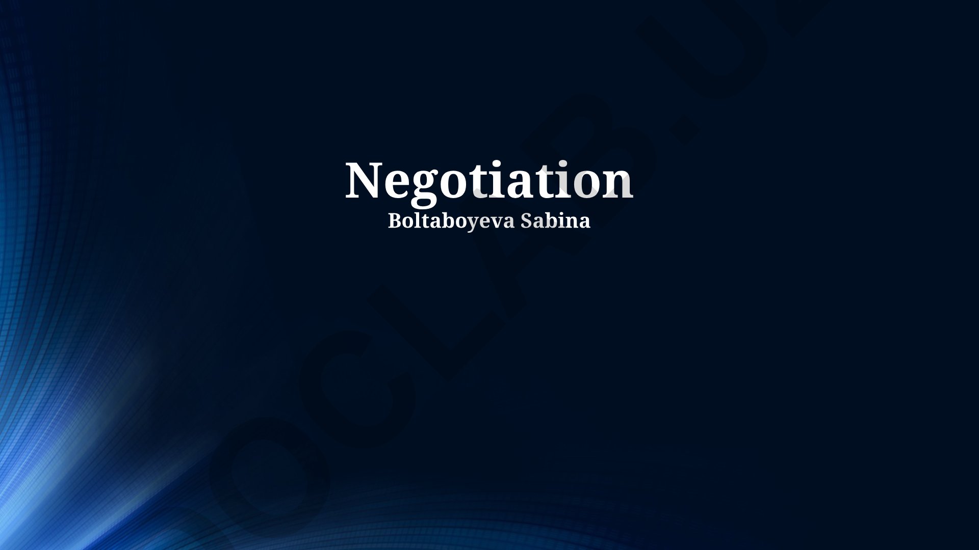 Fundamentals of Negotiation: Strategies, Tactics and Win-Win Outcomes