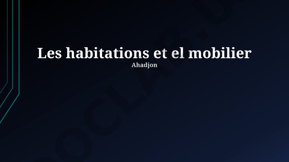 Les habitations et le mobilier à travers l'histoire et les tendances futures