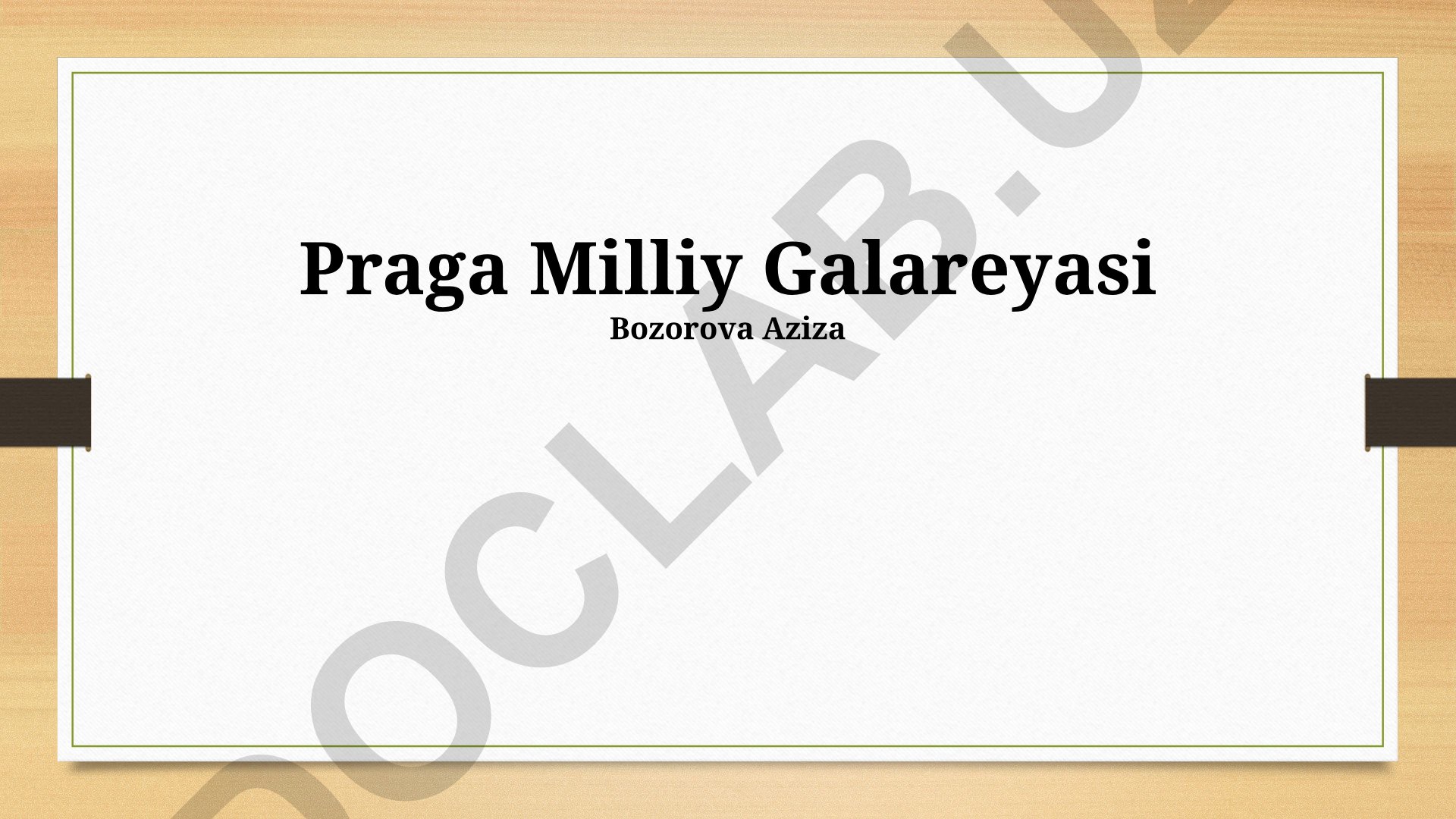 Praga Milliy Galereyasi: Dekorativ-Amaliy San'at, Klassikizm va Romantizm