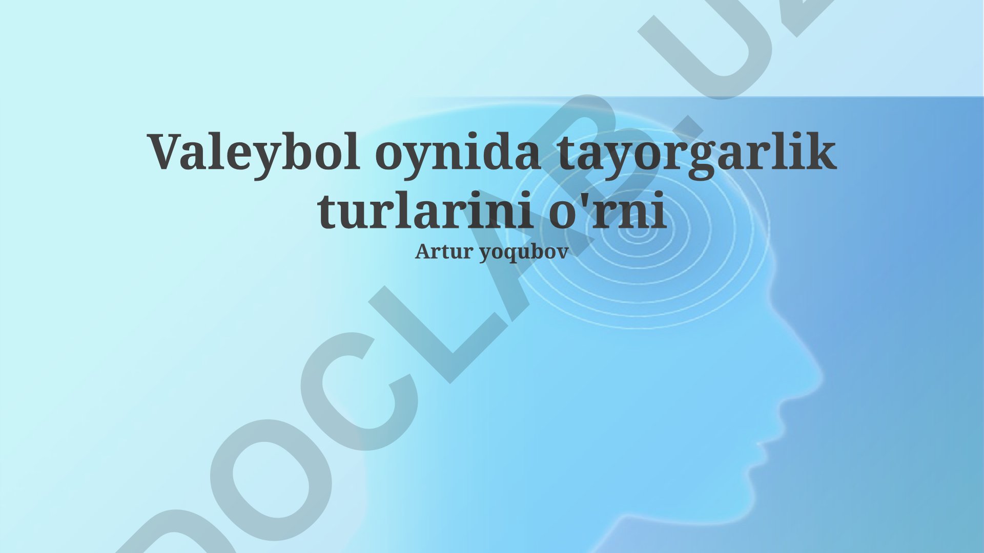 Voleybol o'yinida tayyorgarlik turlari va ularning ahamiyati