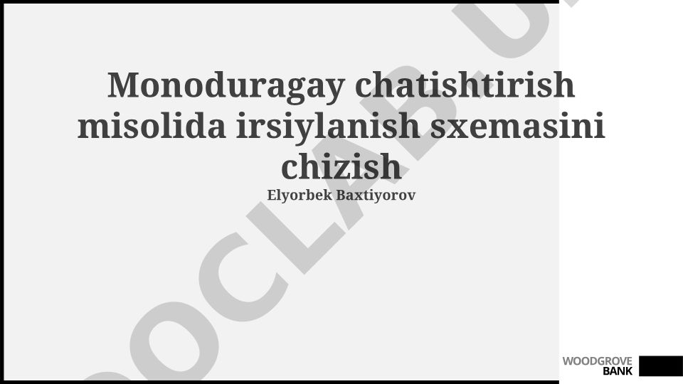Monogibrid chatishtirishda irsiylanish sxemasi
