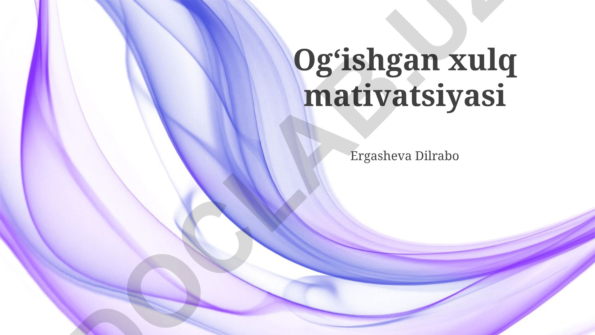 Qoʻylarni ragʻbatlantirishning amaliy jihatlari va motivatsion xatti-harakati