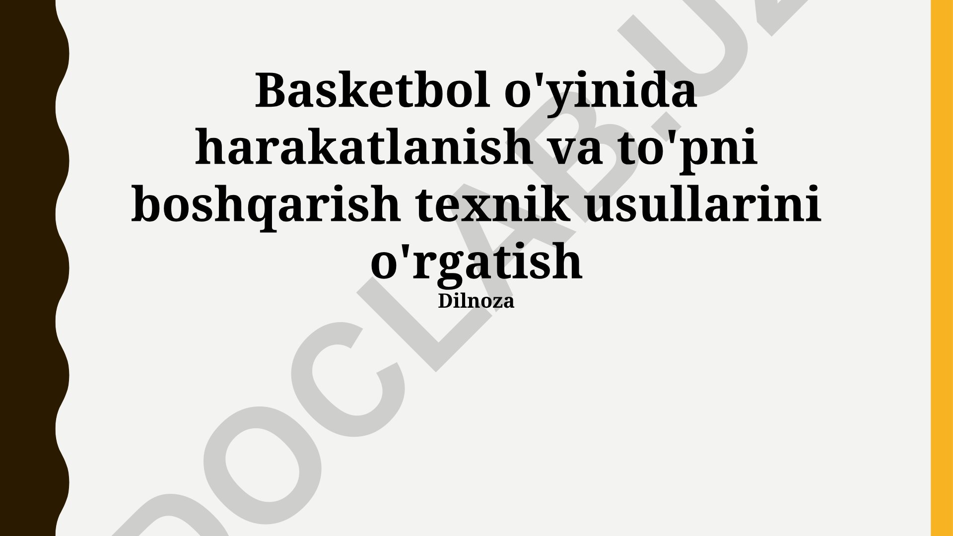Basketbol o'yinida harakatlanish va to'pni boshqarish texnik usullari