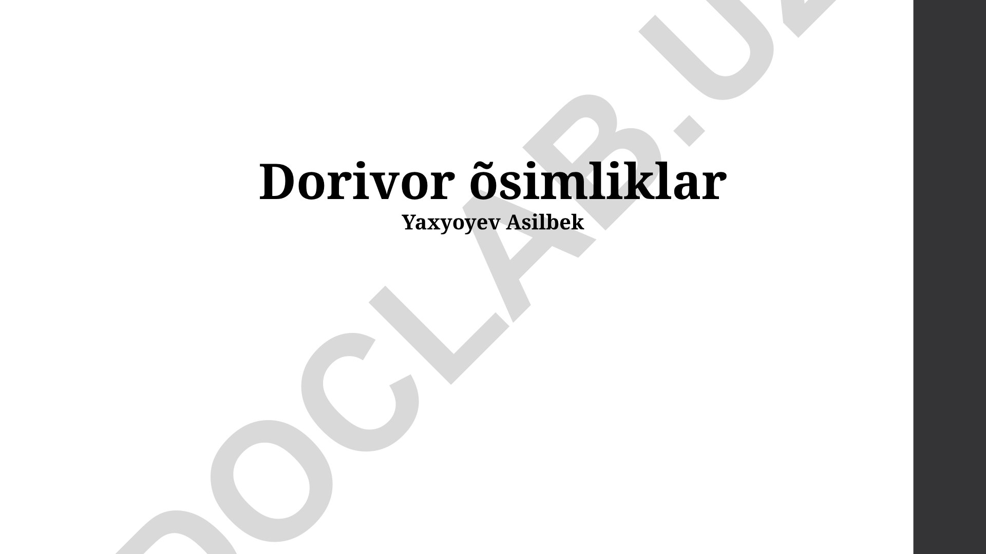 Yebiladigan o'simliklar: xilma-xillik, foydalanish va xavfsizlik