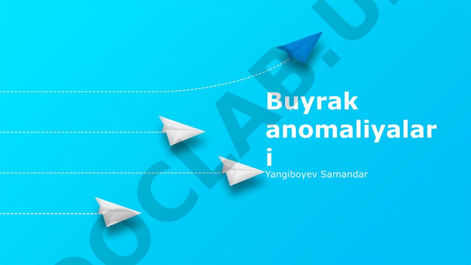 Buyrak anomaliyalari va ularning diagnostikasi