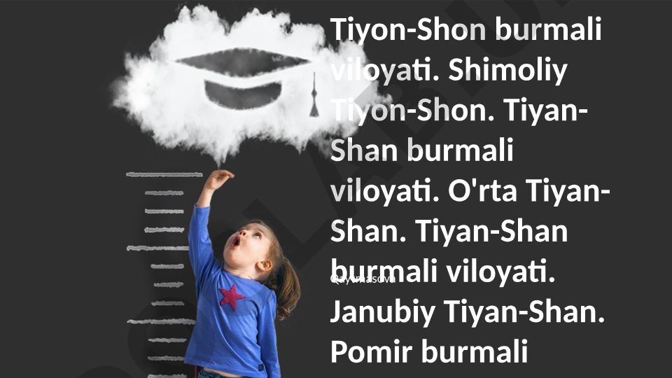 Tiyan-Shan tog' tizimining geografik xususiyatlari