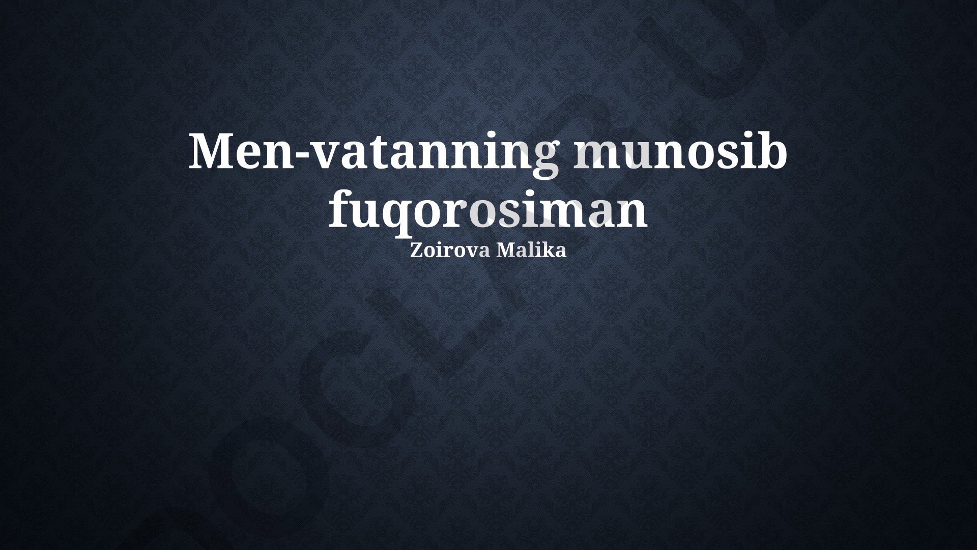 Vatanparvarlik va fuqarolik burchlari