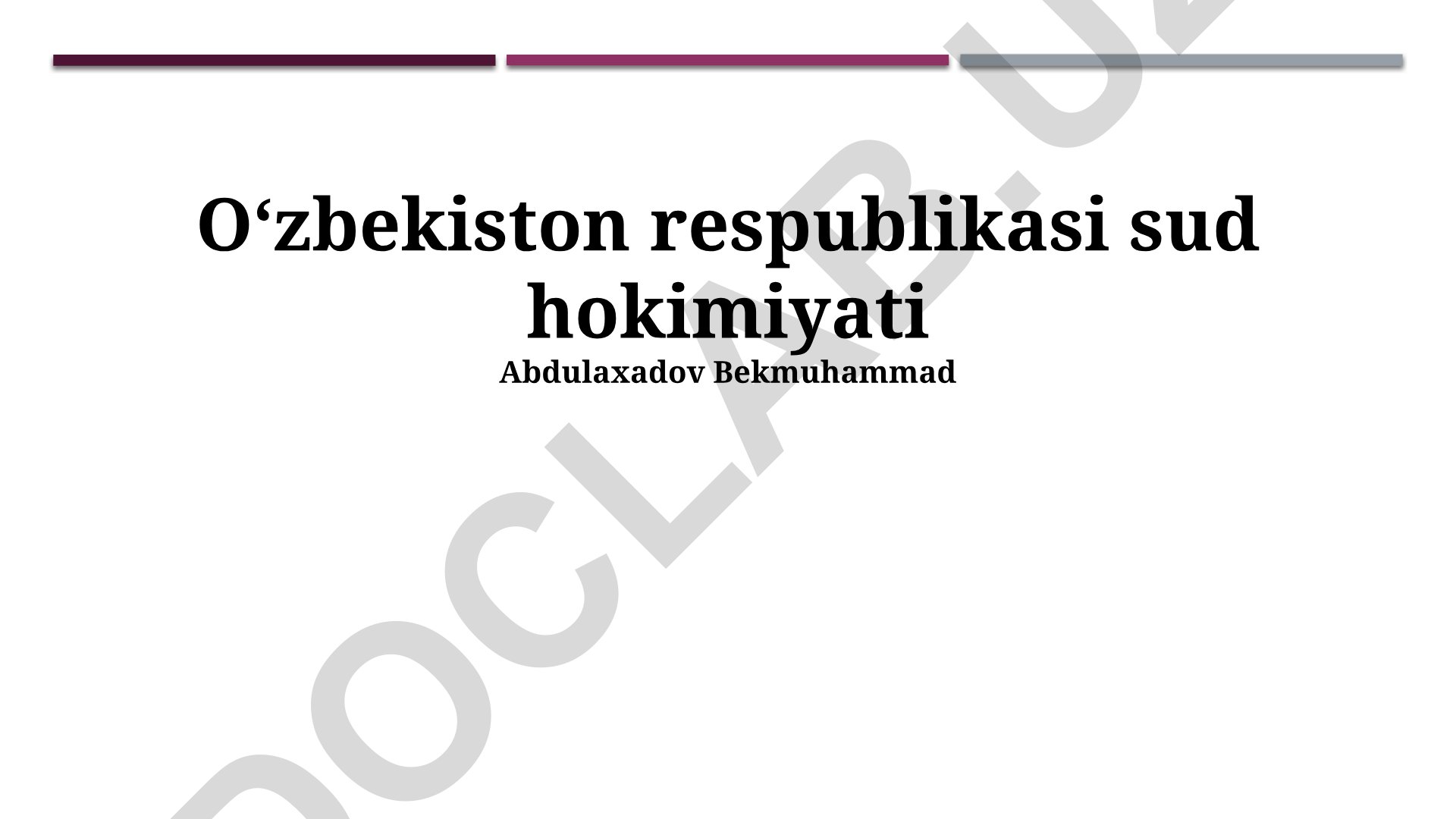 Oʻzbekiston Respublikasi Sud Hokimiyati: Vakolatlar, Tuzilma va Ijro Kafolatlari