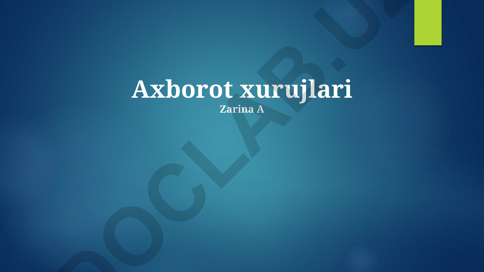 Axborot xurujlari va ma'lumotlar oqishini oldini olish