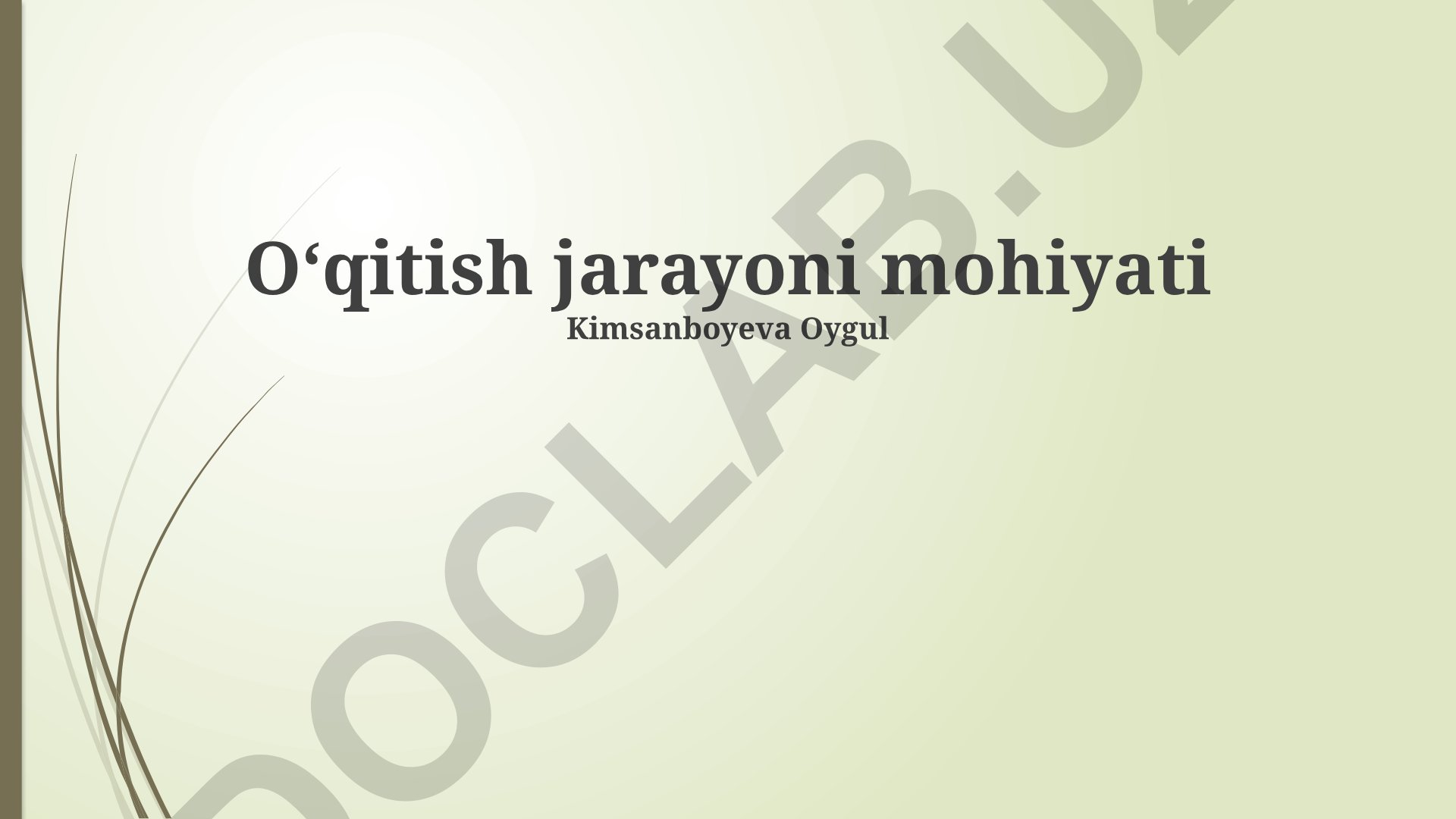 Ta'lim jarayonining mohiyati va kelajagi