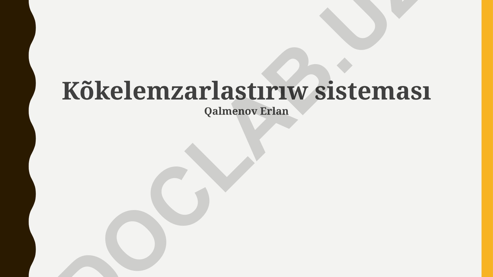 Söz tanıw sistemaları: tiykarı, usılları hám qollanıwları