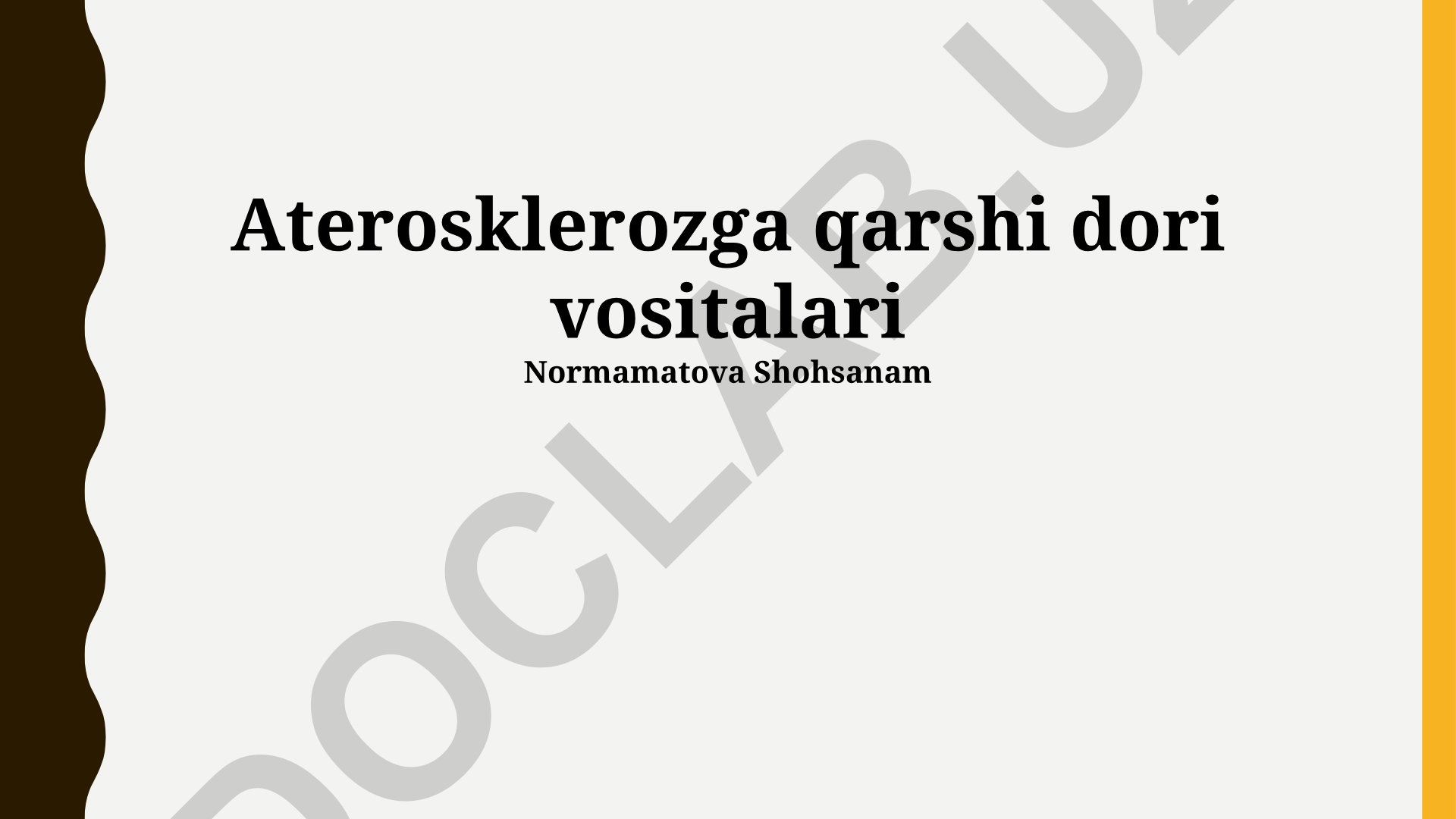 Aterosklerozga qarshi dori vositalari