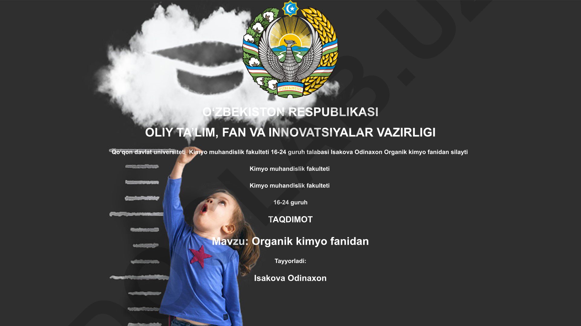 Organik kimyo fanidan