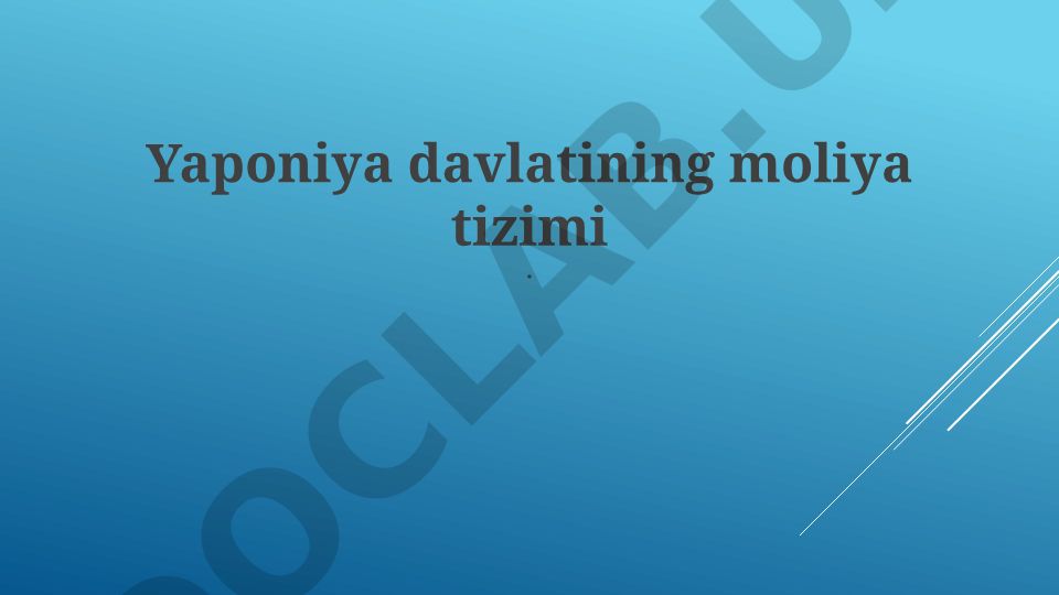 Yaponiya moliya tizimi: tarixi, tuzilishi va istiqbollari