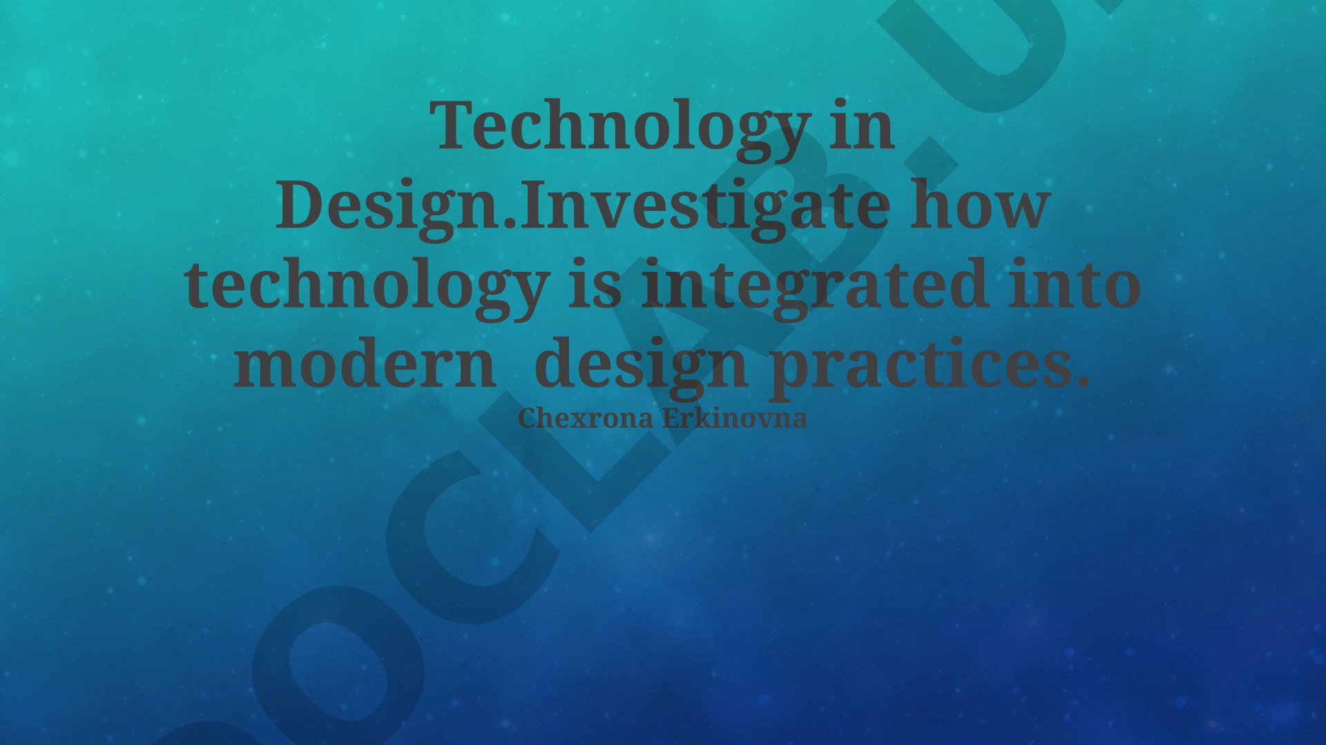 Technology in Design: Digital Tools and Emerging Trends