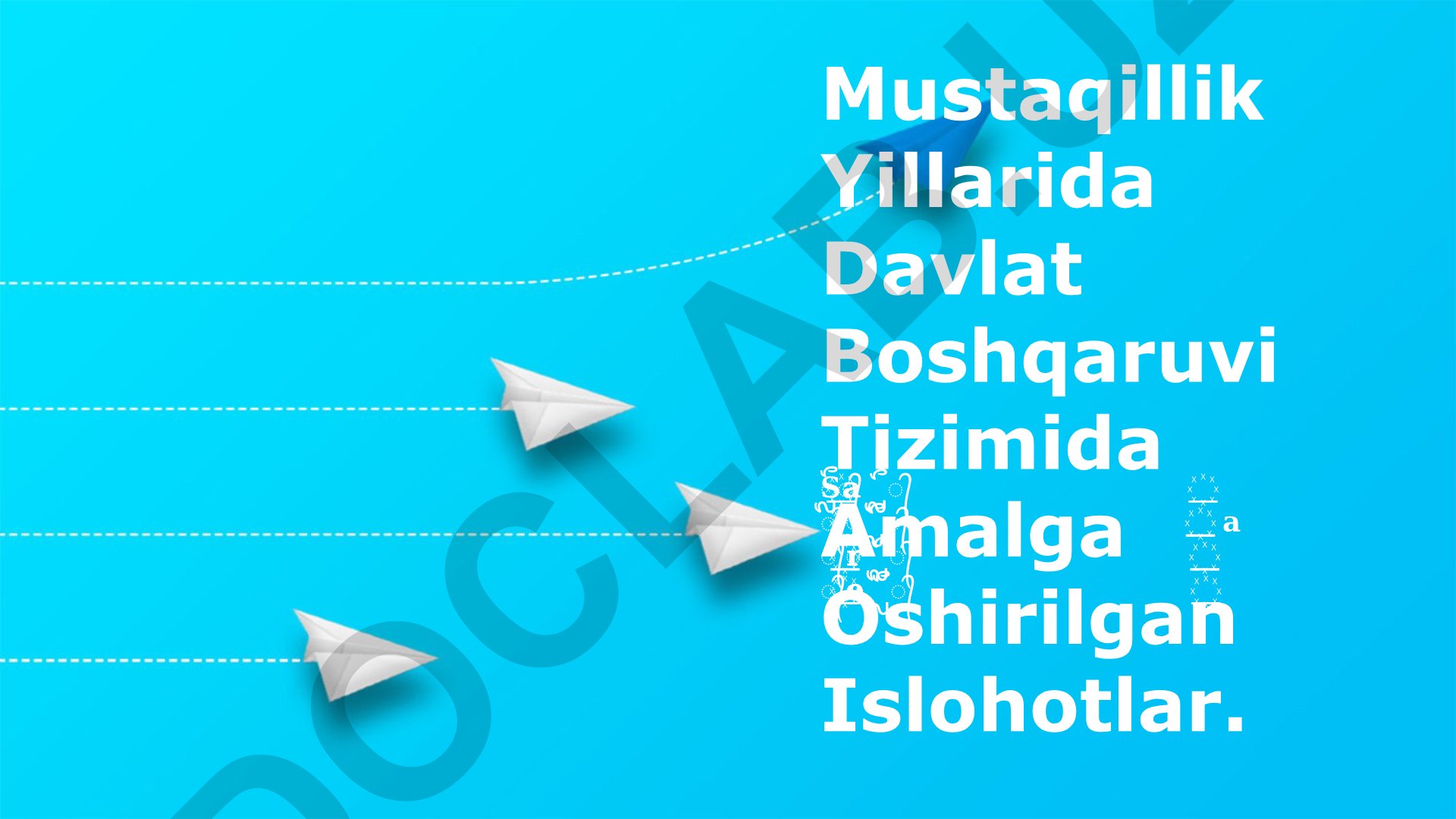 Mustaqillik Yillarida Davlat Boshqaruvi Tizimida Amalga Oshirilgan Islohotlar