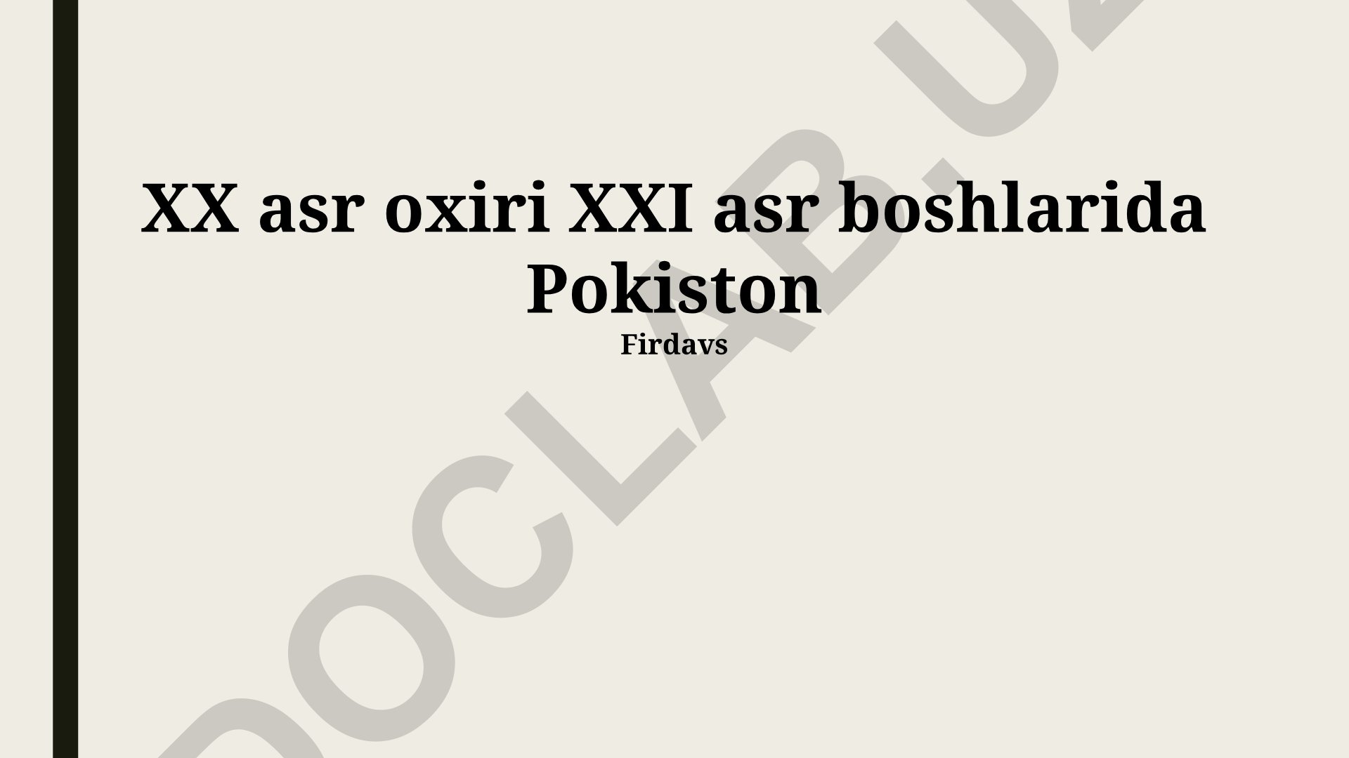 Pokiston jamiyatidagi gender tengsizlik va ijtimoiy o'zgarishlar