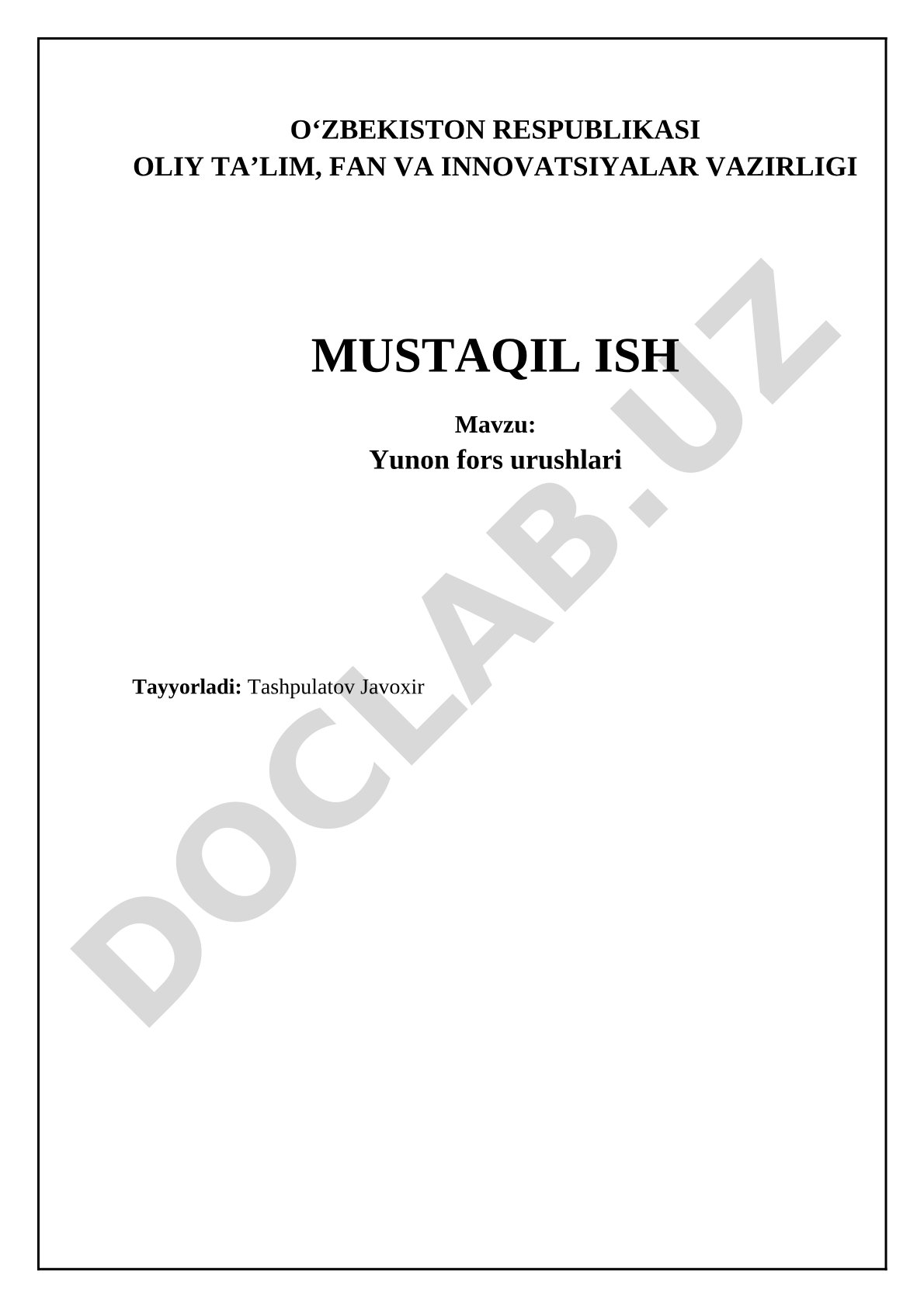 Yunon fors urushlari