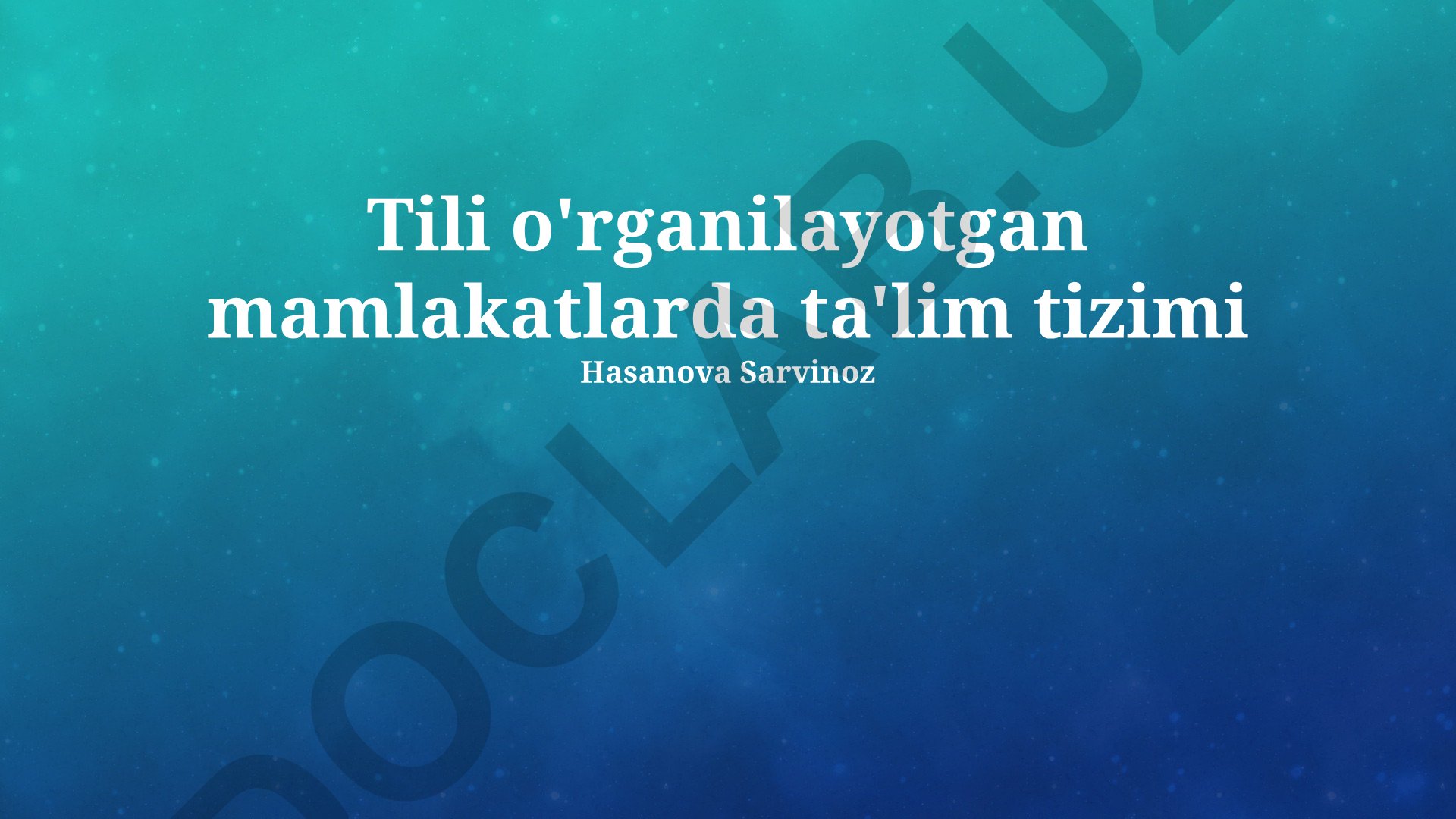 Ta'lim tizimida tengsizliklar va texnologiyaning roli