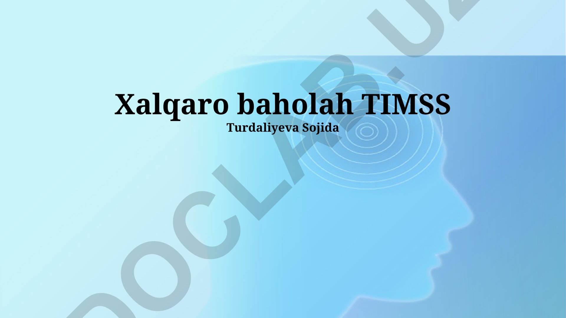 TIMSS xalqaro baholari natijalari va tahlili