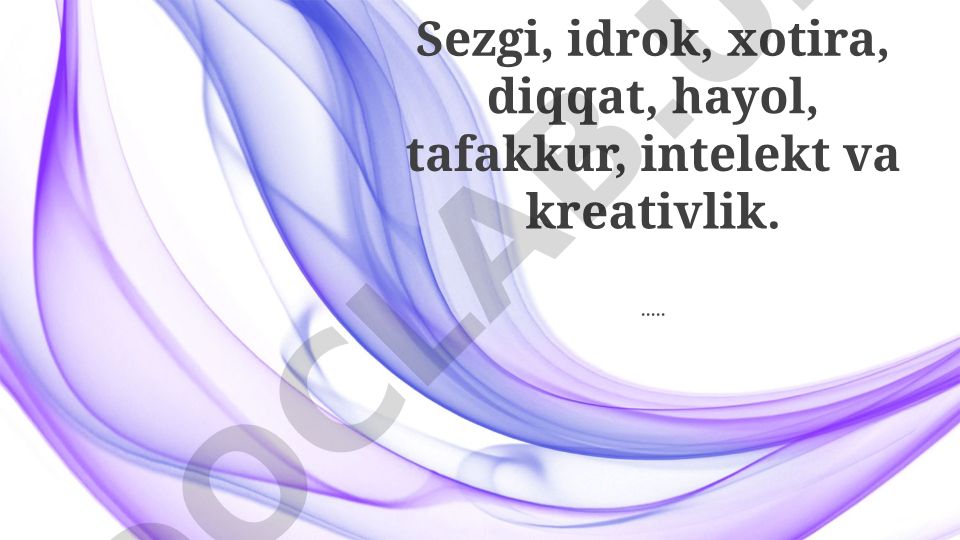 Aqliy qobiliyatlar va kognitiv jarayonlar