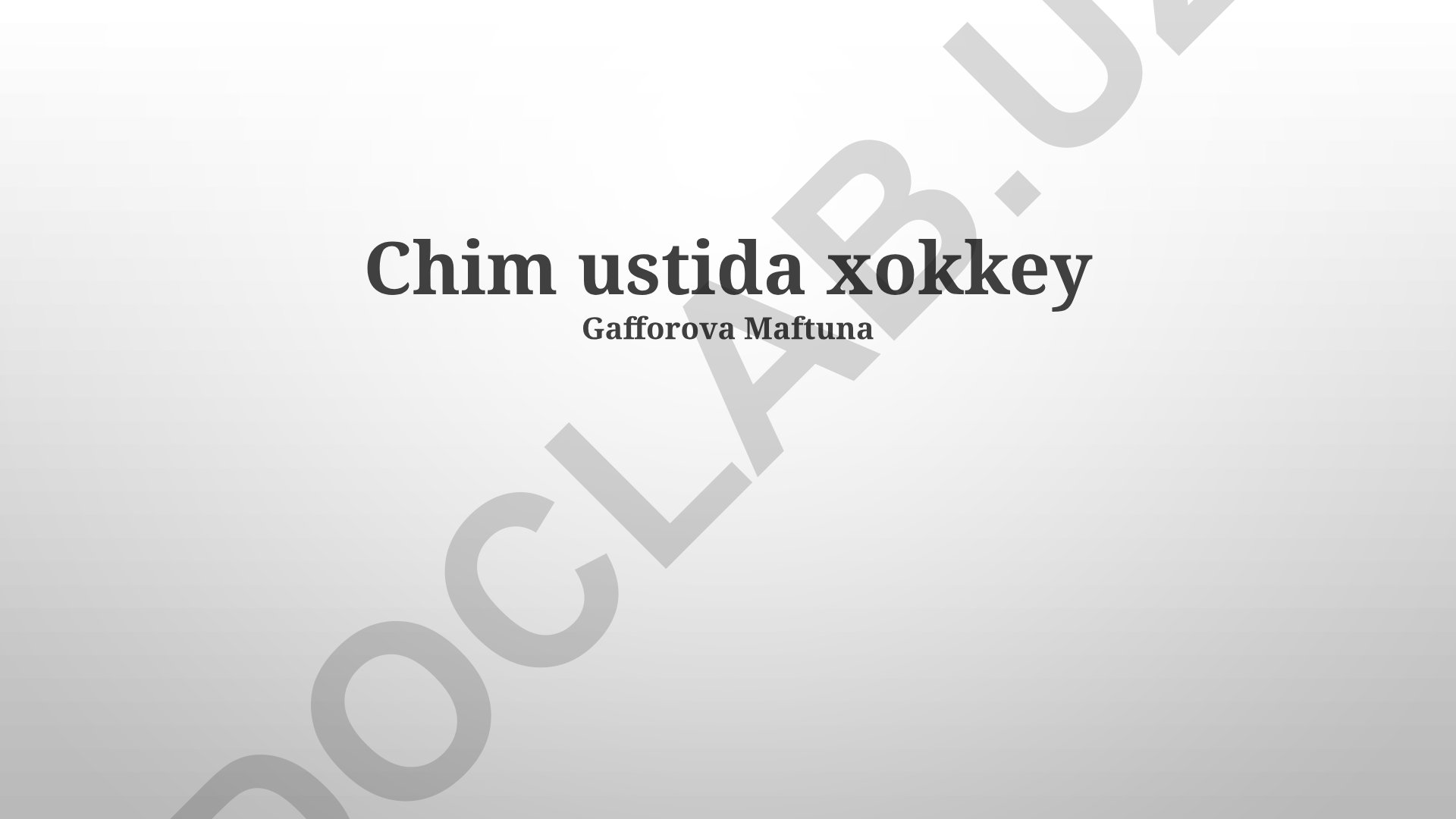 Muz ustida xokkey tarixi, qoidalari va ahamiyati