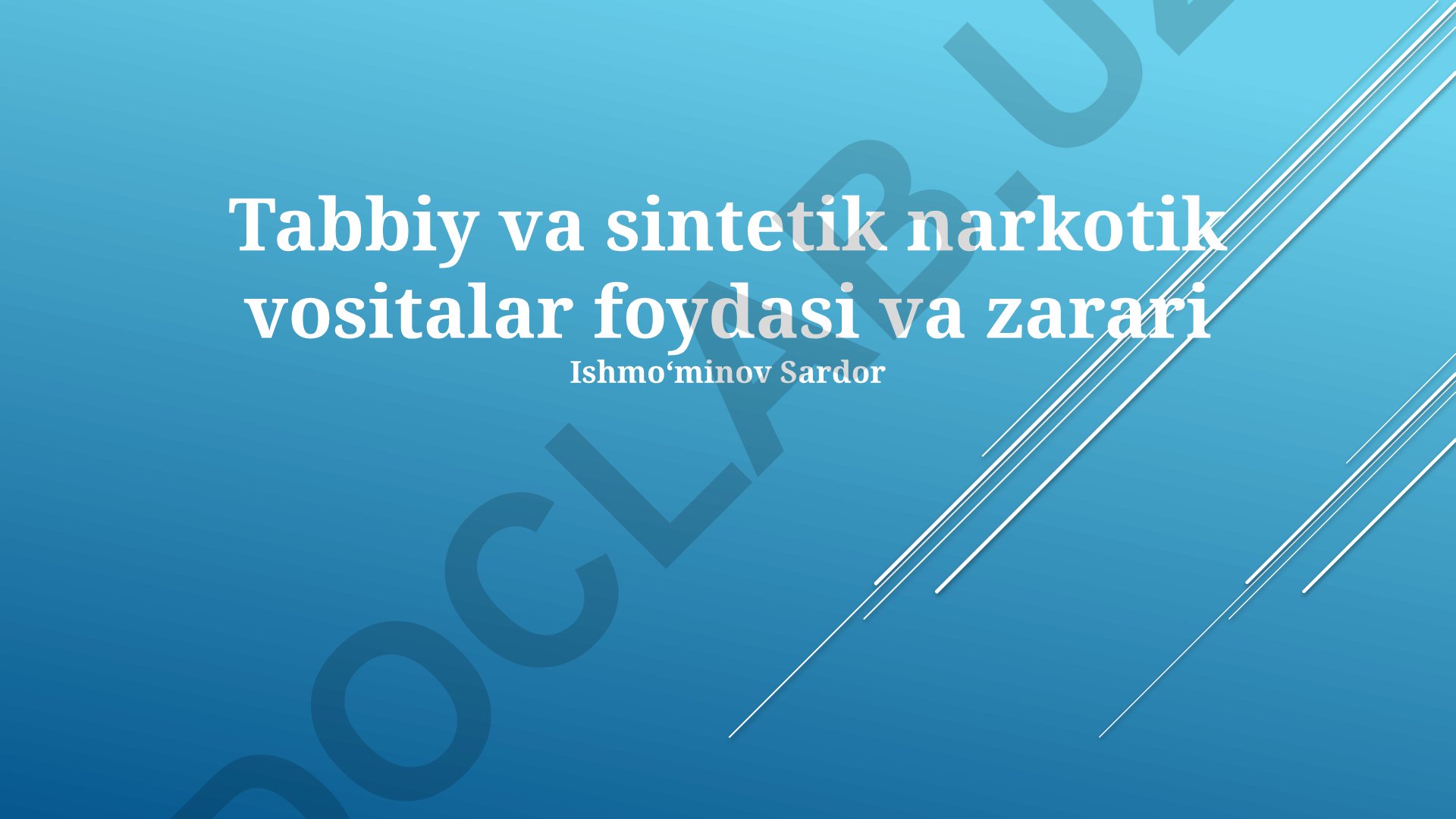 Tabiiy va sintetik dorilarning foydasi va zarari