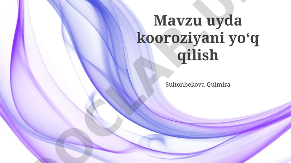 Uyda korroziyani yo'q qilish