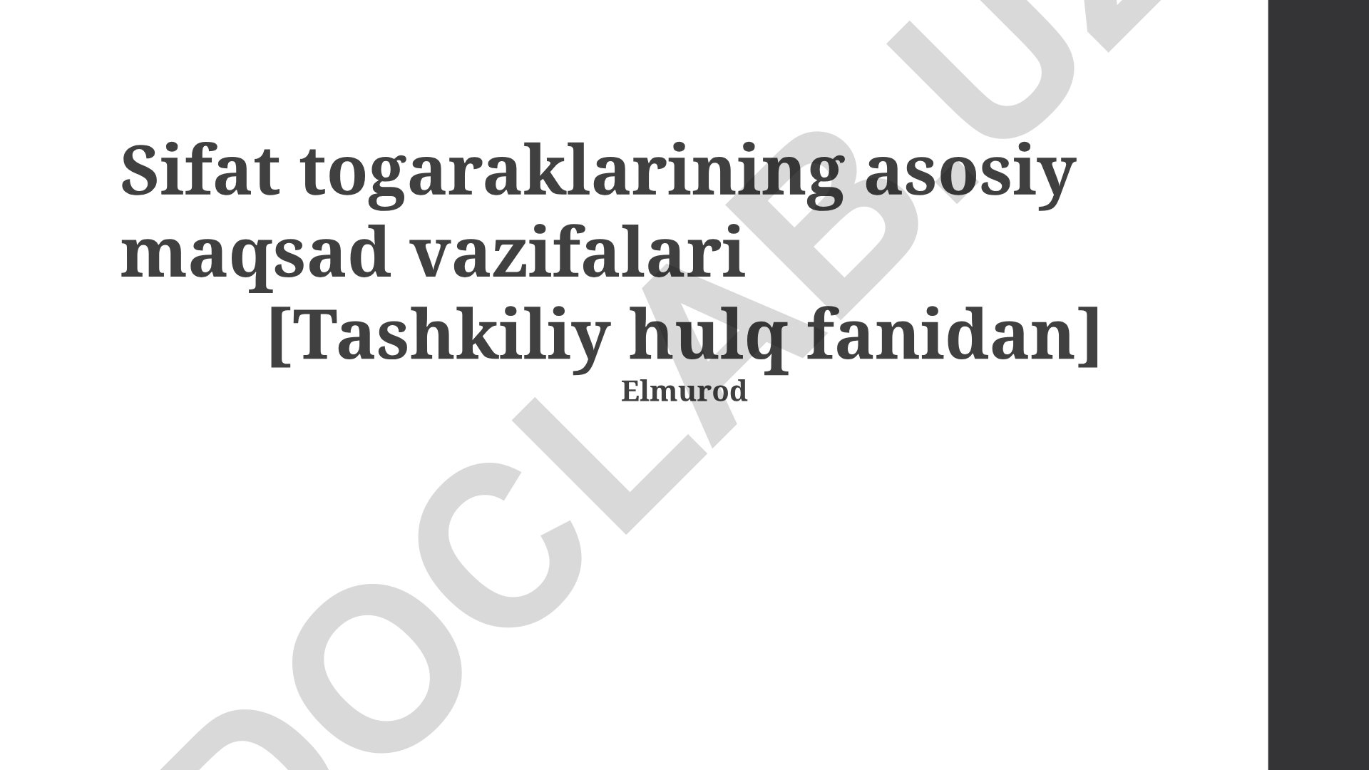 Chiziqli dasturlashning tashkiliy xulq-atvordagi maqsad va vazifalari