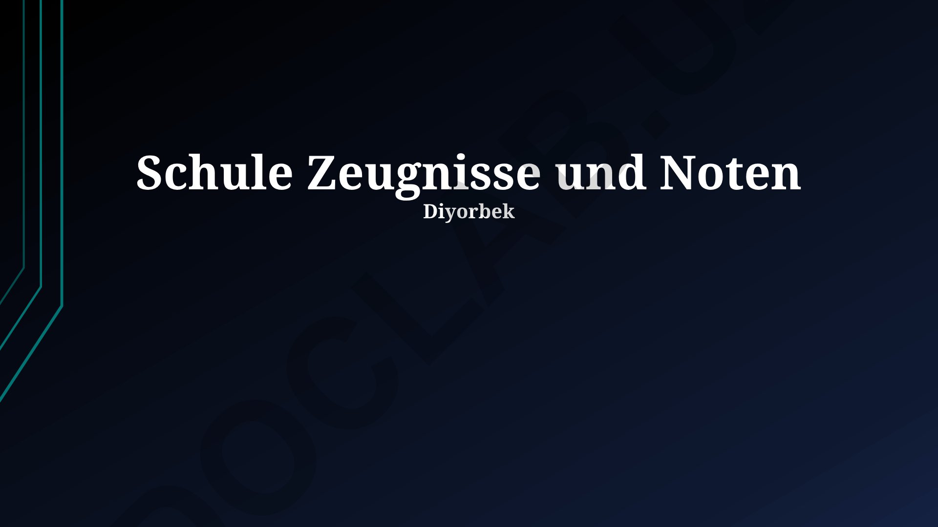 Schule Zeugnisse und Noten