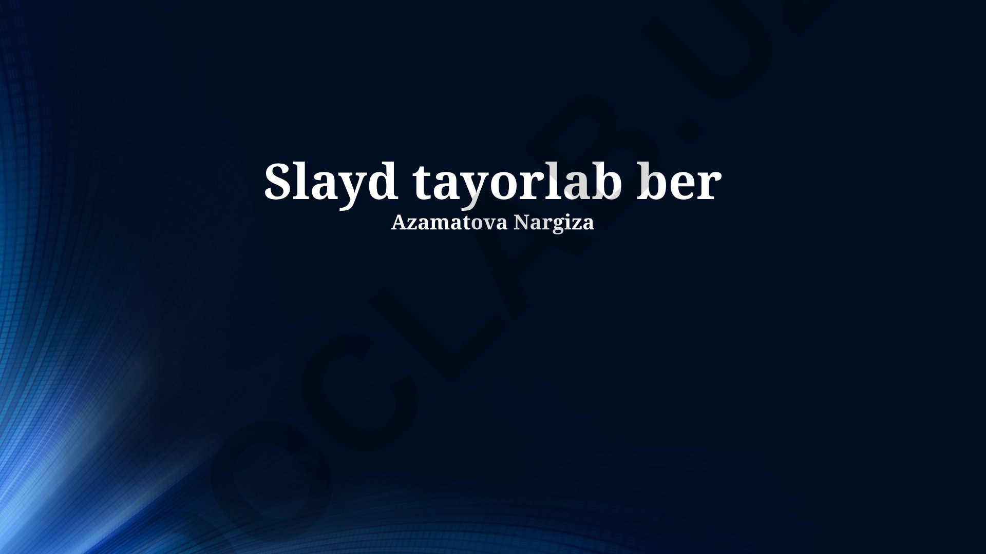 Samarali slayd dizayni va taqdimot uchun slaydlarni optimallashtirish