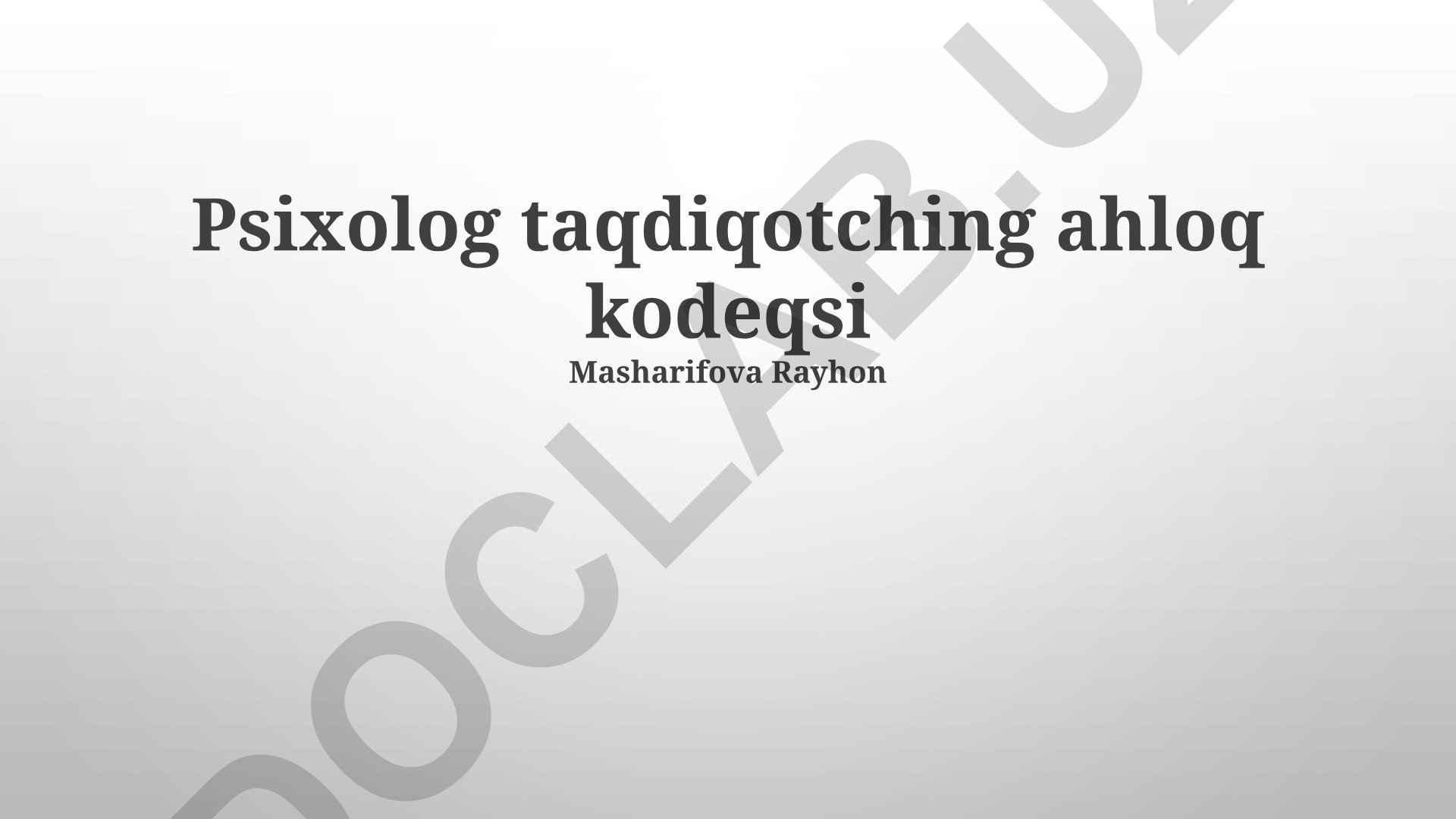 Psixologik tadqiqotlarda aldash va yolg'on gapirishning axloqiy muammolari