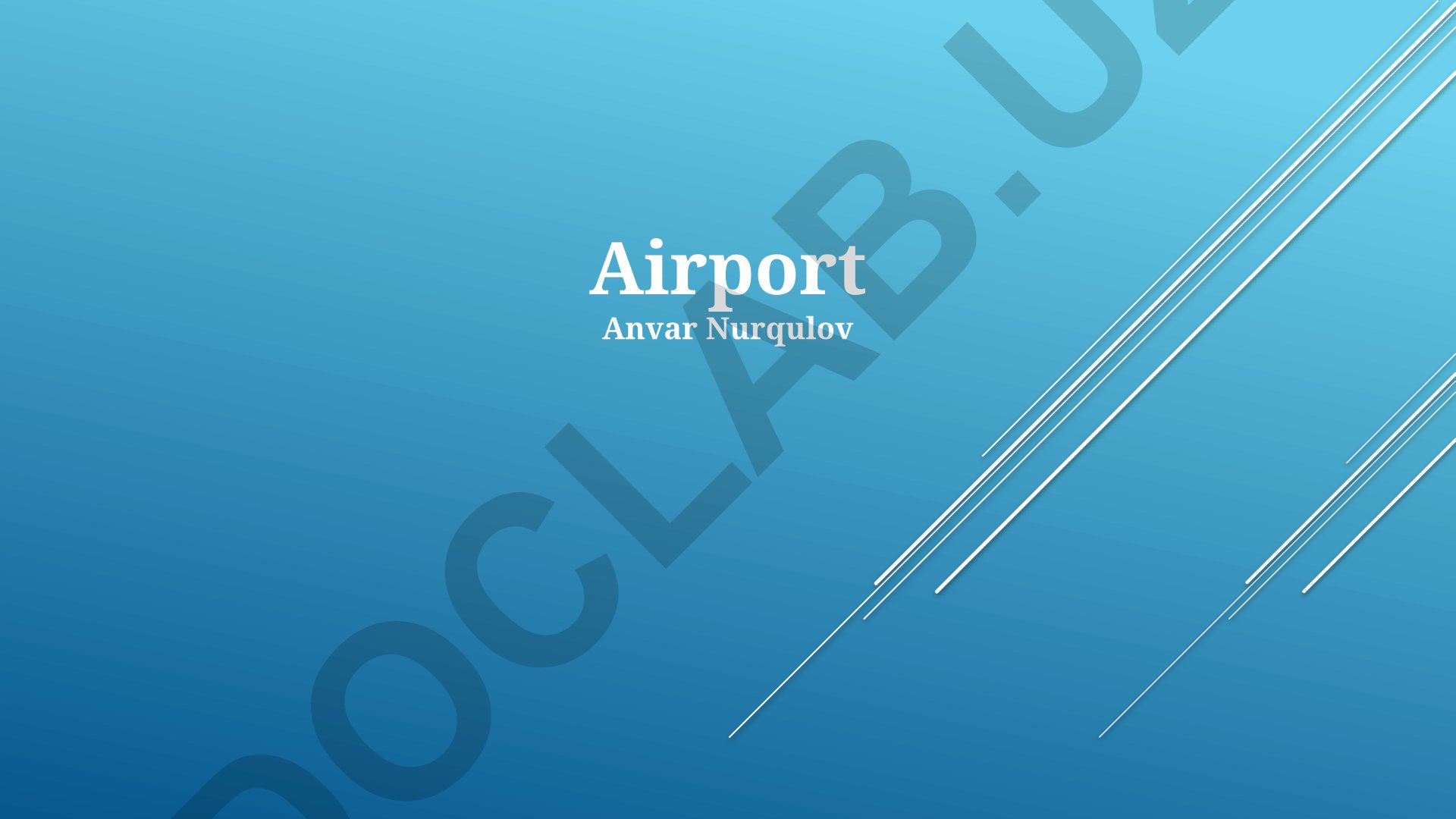 Aviatsiya sanoati va aeroportlarning kelajagi