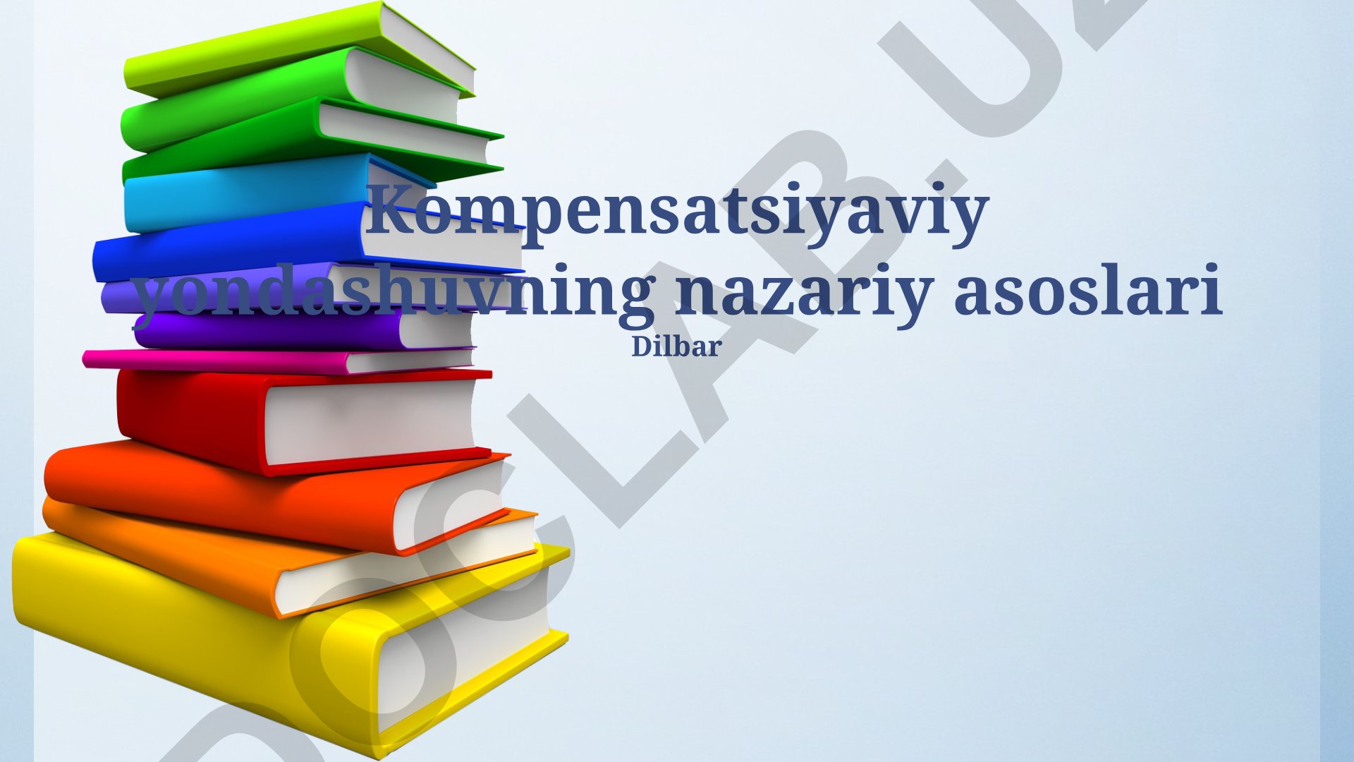 Kompensatsiyaviy yondashuvning nazariy asoslari