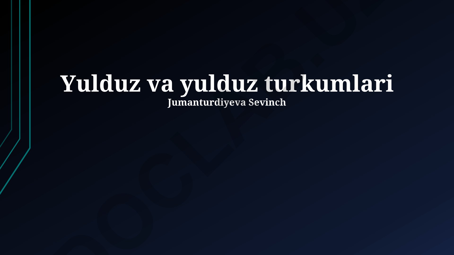 Yulduz va yulduz turkumlari