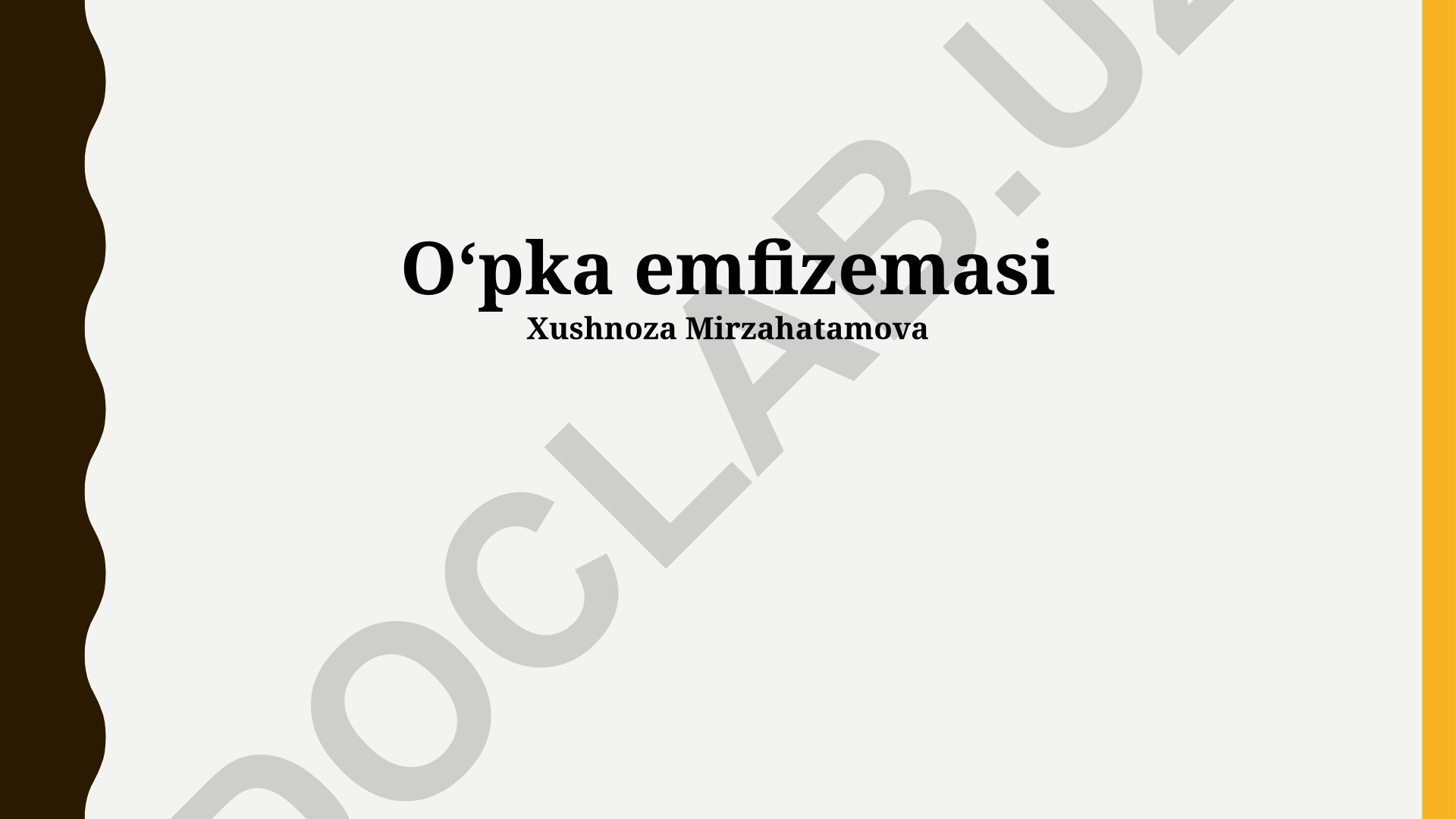 O'pka emfizemasi: alomatlar, davolash va profilaktika