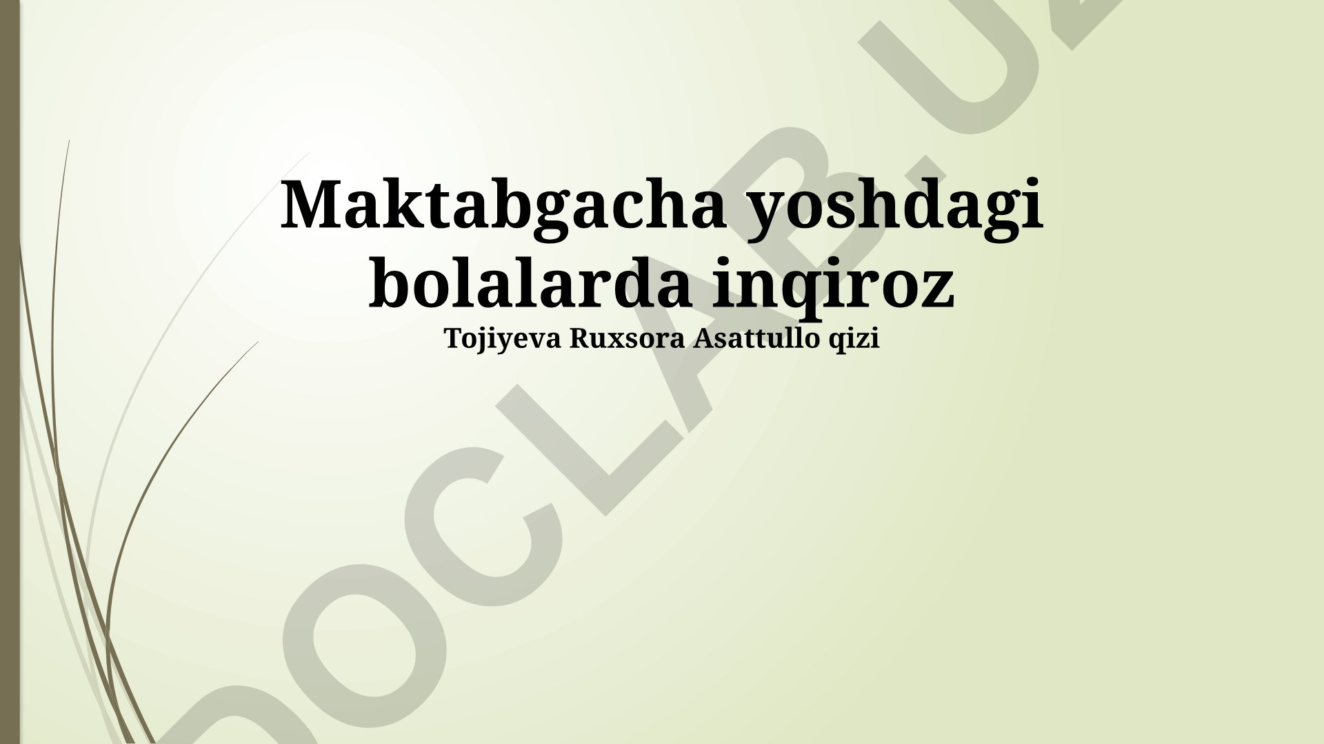 Maktabgacha yoshdagi bolalarda inqirozlar: sabablari, belgilari va bartaraf etish yo'llari