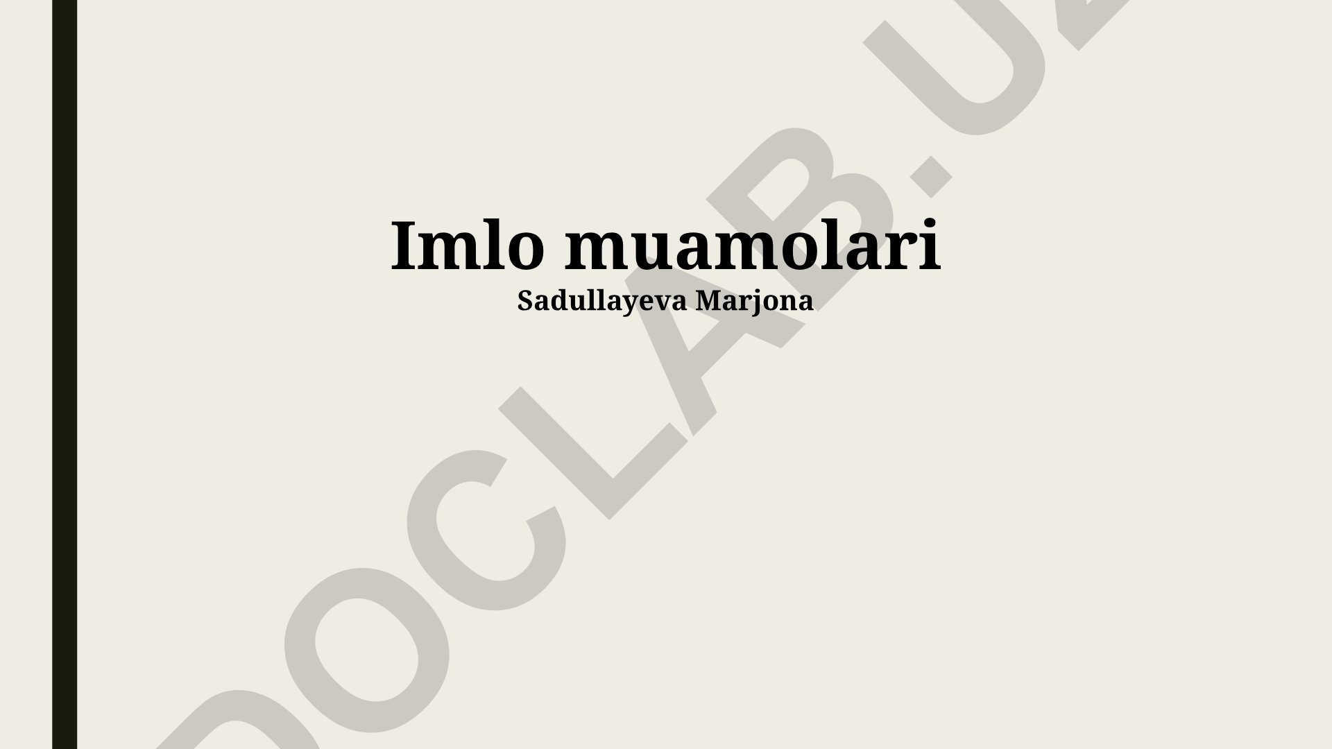O'zbek tilida imlo qoidalari va xatolarini tuzatish