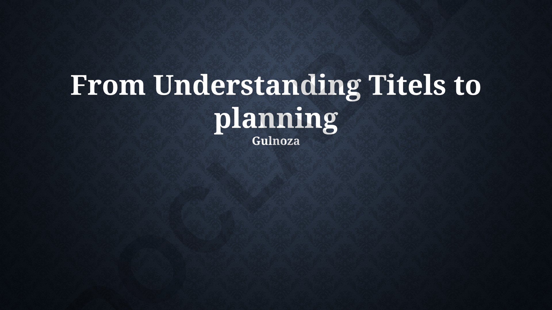 Strategic Planning: Objectives, Scope and Risk Assessment
