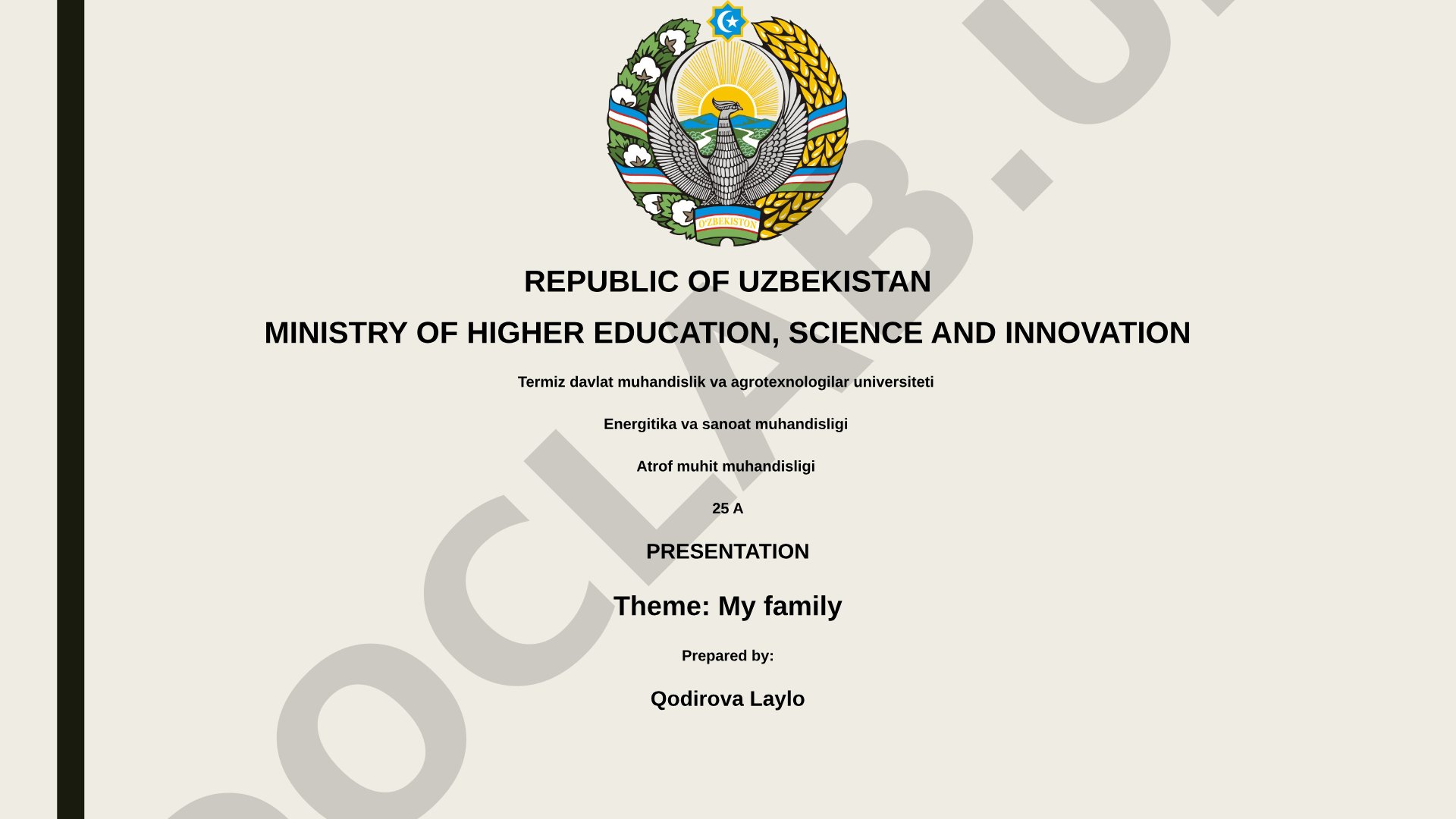 My family