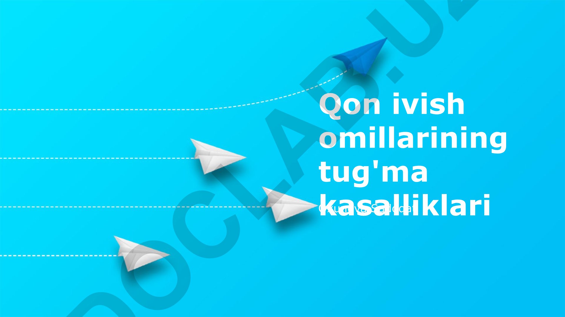 Qon ivish omillarining tug'ma kasalliklari