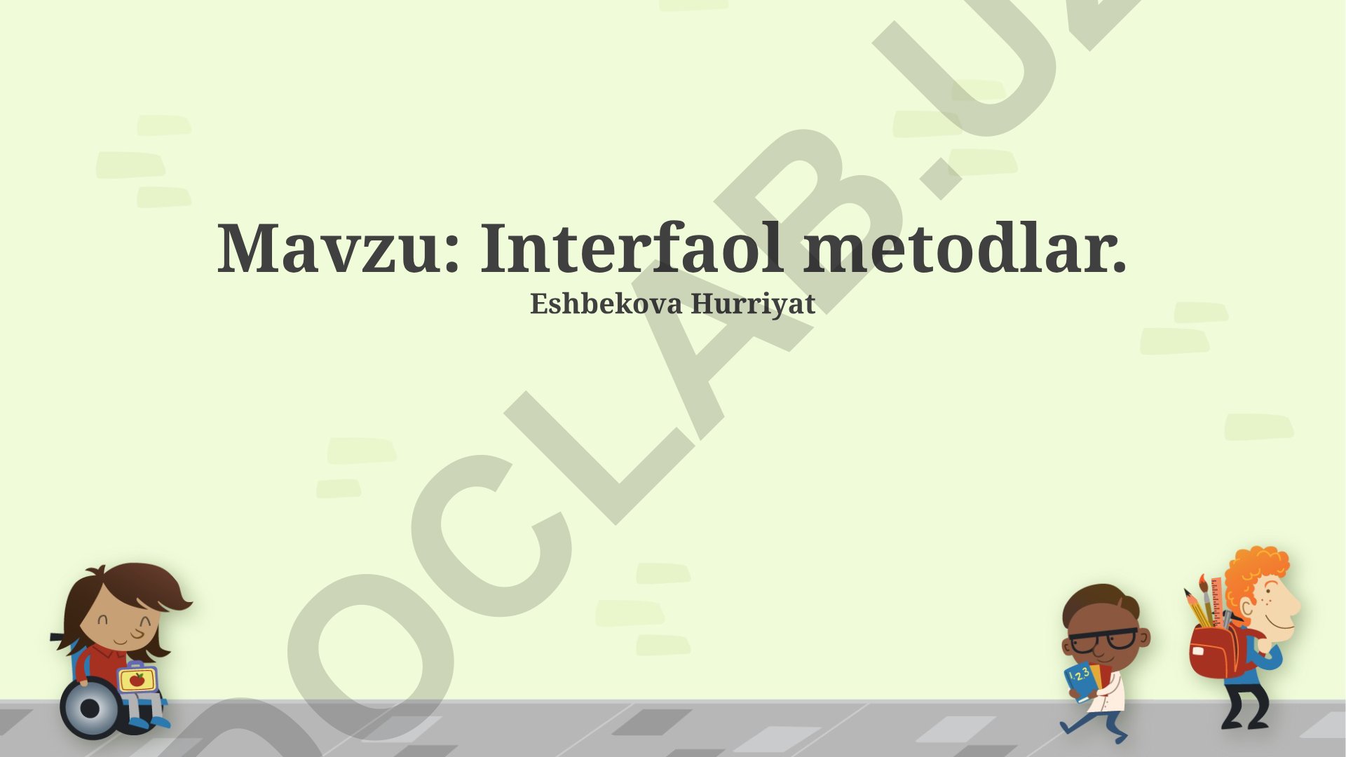 Interfaol metodlar