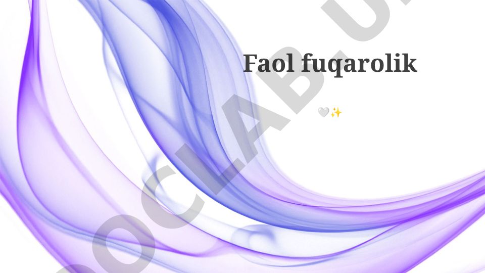 Faol fuqarolik shakllari va ahamiyati