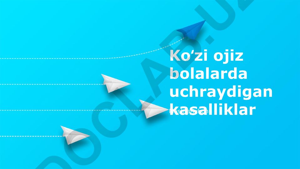Ko'zi ojiz bolalarda uchraydigan kasalliklar va profilaktika usullari